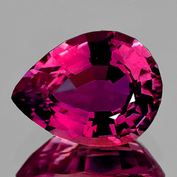 9x7 mm Pear {1.65ct} Sparkling Natural Rubellite Pink Tourmaline [Flawless-VVS]