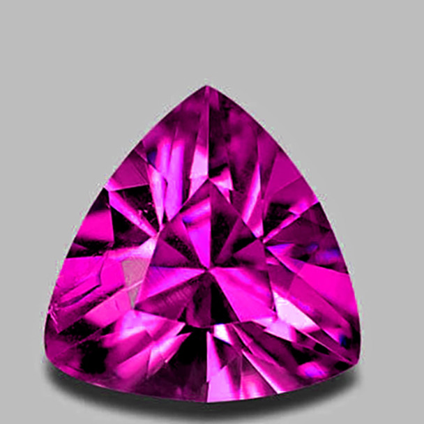 7.00 mm Trillion {1.04ct} Sparkling Natural Rubellite Pink Tourmaline [Flawless-VVS]