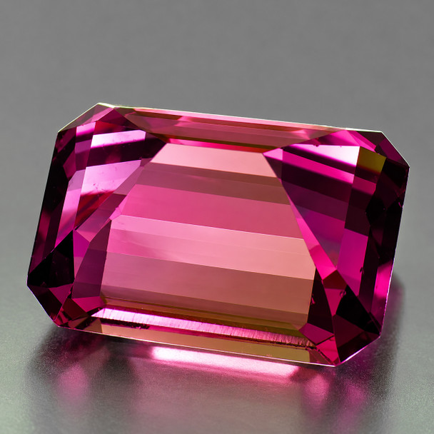 8x6 mm Octagon 1.70ct Sparkling Natural Intense Bi-Color Pink ...