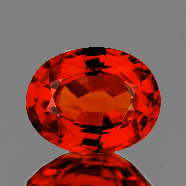 8x6 mm Oval 1.48cts Natural Sparkling Orange Spessartine Garnet [Flawless-VVS]