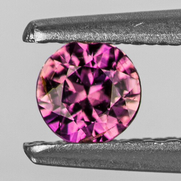 3.70 mm Round Machine Cut 0.23ct Natural Magenta Purple Sapphire [VVS]