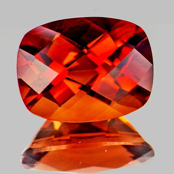 9x7 mm Cushion 1.76ct Natural Orange Red Andesine [Flawless-VVS]