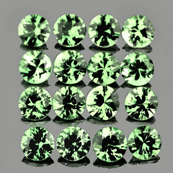 2.00 mm Round 20 Pieces Extreme Brilliancy Natural Rich Green