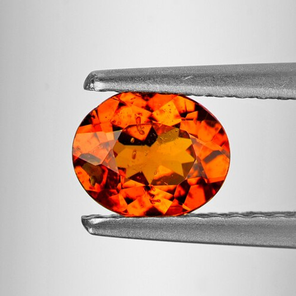 6x5 mm Oval 0.68ct Natural Cinnamon Orange Hessonite Garnet [VVS]