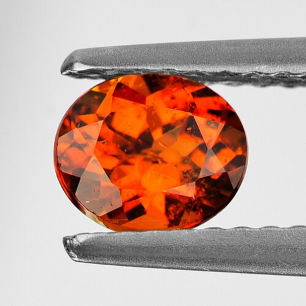 6x5 mm Oval 0.75ct Natural Cinnamon Orange Hessonite Garnet [VVS]