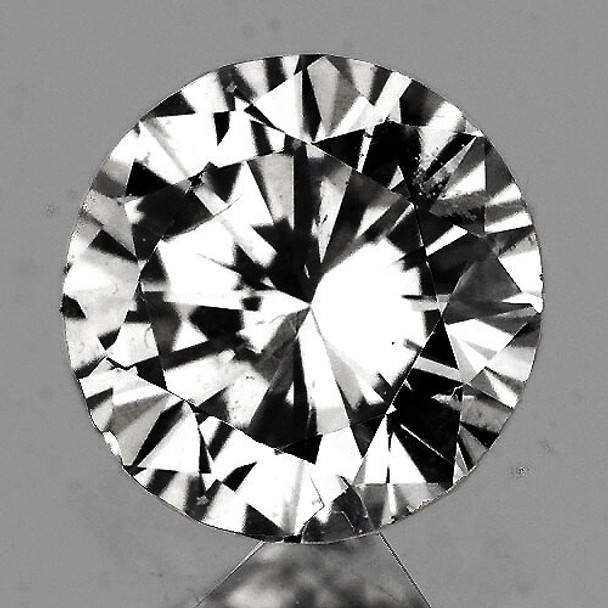 4.50 mm Round 0.34ct Natural Brilliant White Sapphire [Flawless-VVS]