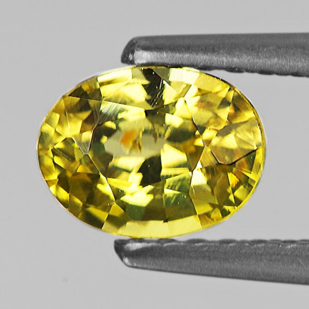 6x5 mm Oval 1.05cts Natural Brilliant Golden Yellow Zircon [VVS]