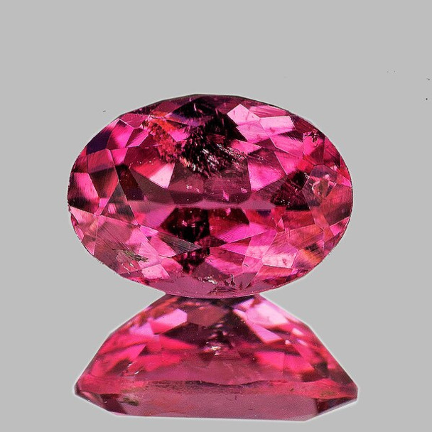 7x5 mm Oval 0.72ct Natural Intense Pink Tourmaline [SI]