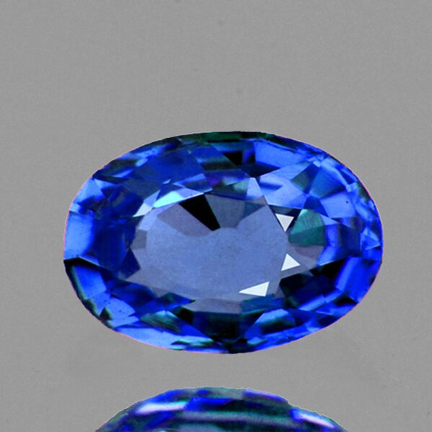 6x4 mm Oval 0.70ct Natural Intense Ceylon Blue Sapphire [IF-VVS]