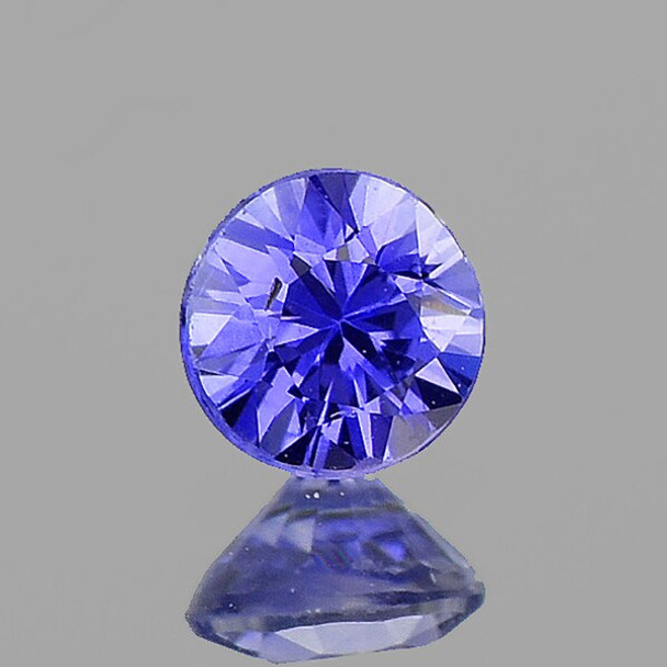 3.60 mm Round Machine Cut 0.25ct Natural Purple Sapphire [VVS]