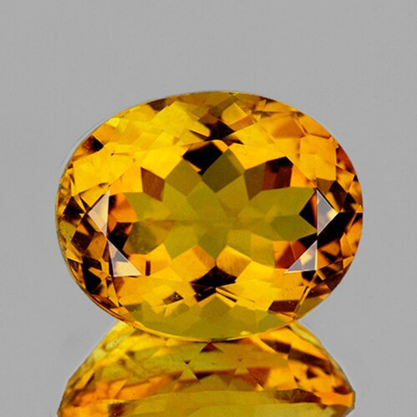 25.5x20 mm Oval 35.87cts Natural Golden Orange Citrine [Flawless-VVS]-Free Certificate