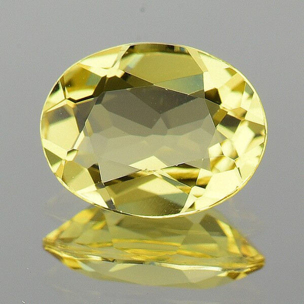 9x7 mm Oval 1.35cts Natural Yellow Beryl 'Heliodor' [Flawless-VVS]