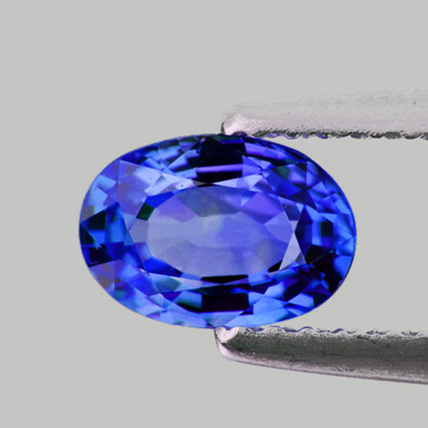 6x4 mm Oval 0.45ct Natural Brilliant Intense Ceylon Blue Sapphire [Flawless-VVS]