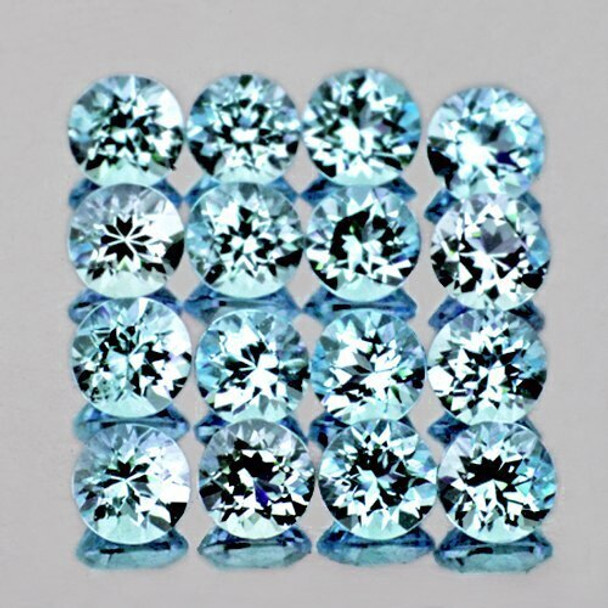 2.20 mm Round 50 pieces Natural Sky Blue Topaz [Flawless-VVS]