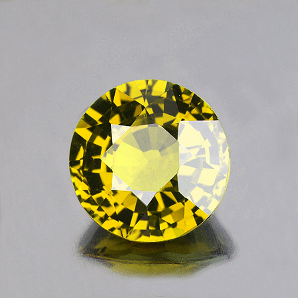 5.50 mm Round 0.83ct Natural Stunning Rare Canary Yellow Zircon [Flawless-VVS]-AAA Grade