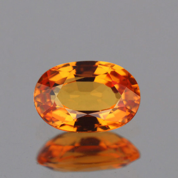 7x5 mm Oval 0.83cts Natural Golden Yellow Sapphire [Flawless-VVS]-AAA Grade