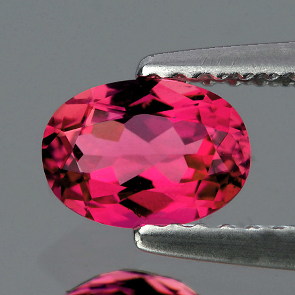 7.5x5 mm Oval 1.07ct Natural Intense Padparadscha Pink Tourmaline [VVS]