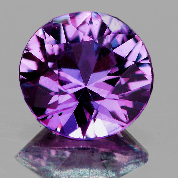 3.50 mm Round Machine Cut 0.17ct Natural Purple Sapphire [IF-VVS] {Unheated AAA Grade}