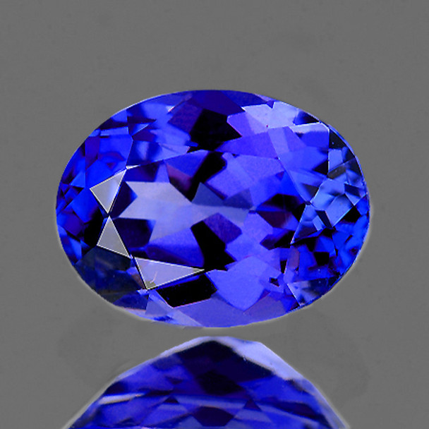 7x5 mm Oval 0.76cts Top Fire Luster Natural D-Block Blue Tanzanite [Flawless-VVS]