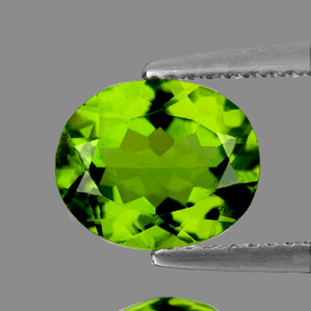 11x9 mm Oval 3.66cts AAA Fire Luster Natural Sparkling Green Peridot [VVS]