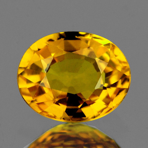 5.5x4.5 mm Oval 0.78ct AAA Fire Luster Natural Ceylon Yellow Sapphire [Flawless-VVS]