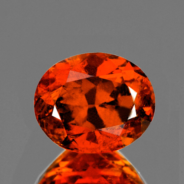 5.5x4.5 mm Oval 0.50ct Top Luster Natural Intense Orange Hessonite Garnet [VVS]