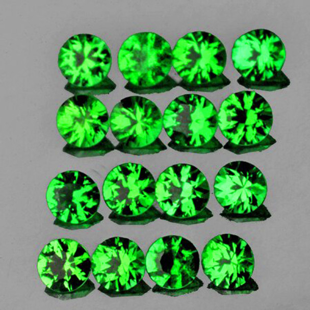 1.90 mm Round 25 Pieces Natural Top Chrome Green Tsavorite Garnet [Flawless-VVS]
