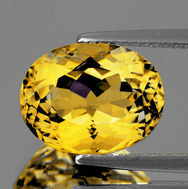 14x11 mm Oval 6.81ct Brilliant Luster Natural Intense Golden Yellow ...