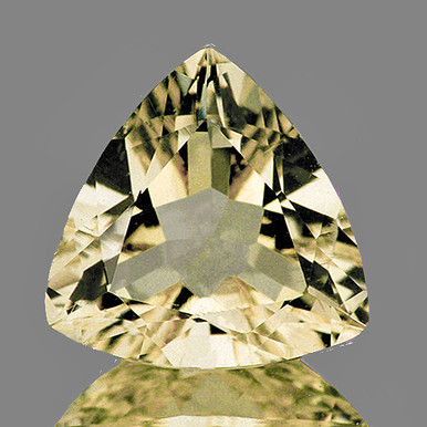7.00 mm Trillion 0.71ct AAA Fire Luster Natural Light Yellow Beryl ...