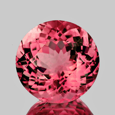 5.50 mm Round 0.65ct AAA Fire Natural Intense Padparadscha Pink