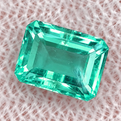 7x5 mm Octagon {0.95ct} Top Luster Natural Zambia Green Emerald [VVS-VS ...