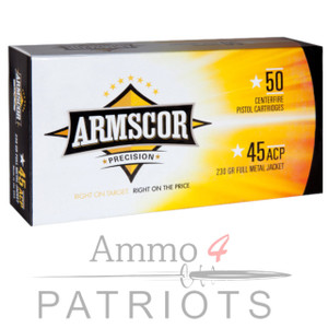 .45 ACP 230gr FMJ 50rnds/Box