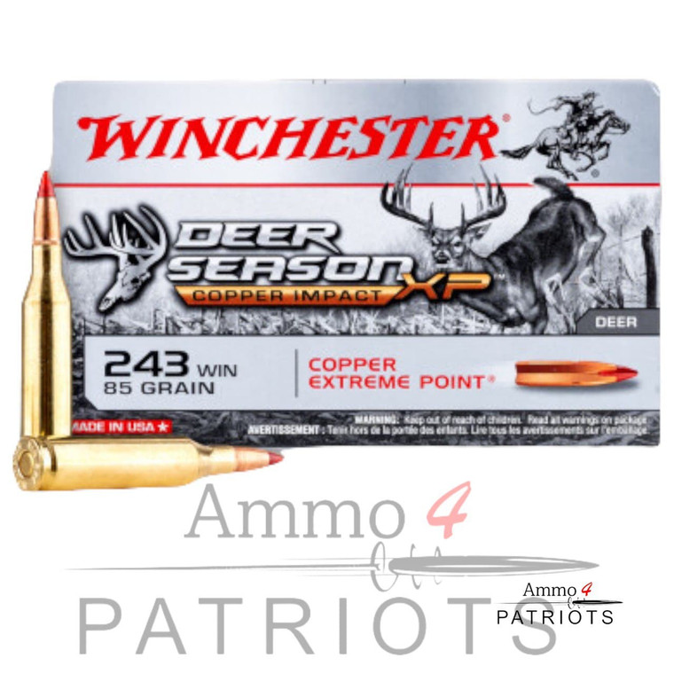 winchester-deer-season-xp-copper-impact-243-winchester-85gr-solid-copper-polymer-tipped-boat-tail-lead-free-20-box-x243dslf-20892224186