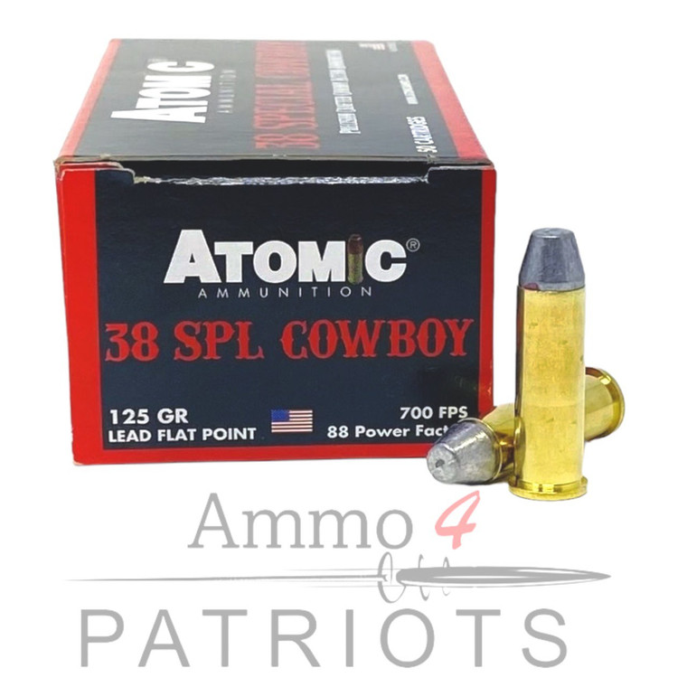 atomic-cowboy-action-ammunition-38-special-125-grain-lead-round-nose-flat-point-lrnfp-50-round-box-atom38125-858767004515