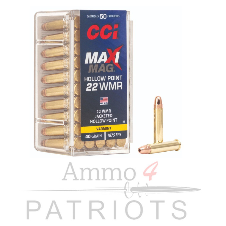 cci-maxi-mag-ammunition-22-winchester-magnum-rimfire-wmr-40-grain-jacketed-hollow-point-50-round-box-24-076683000248-