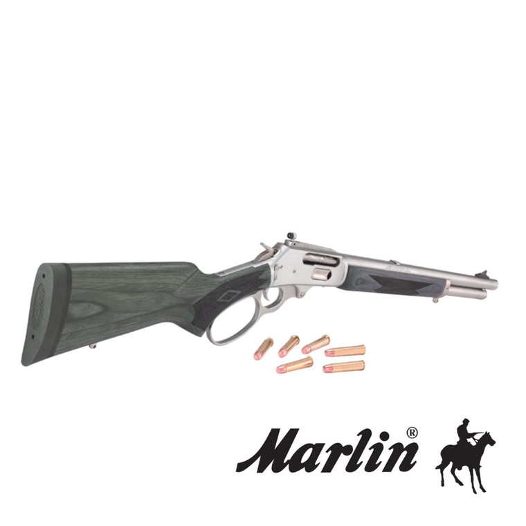 marlin-1895-trapper-lever-action-centerfire-rifle-45-70-government-16.1"-barrel-stainless-and-gray-new-in-box-nib-70450-736676704507