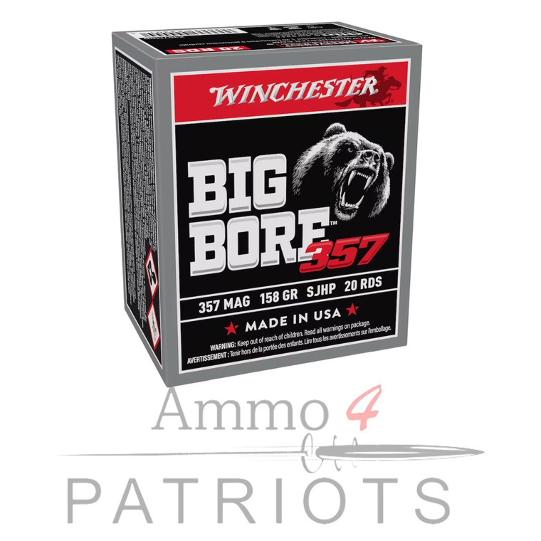 winchester-big-bore-ammunition-357-magnum-158-grain-semi-jacket-hollow-point-box-of-20-x357mbb-020892233010