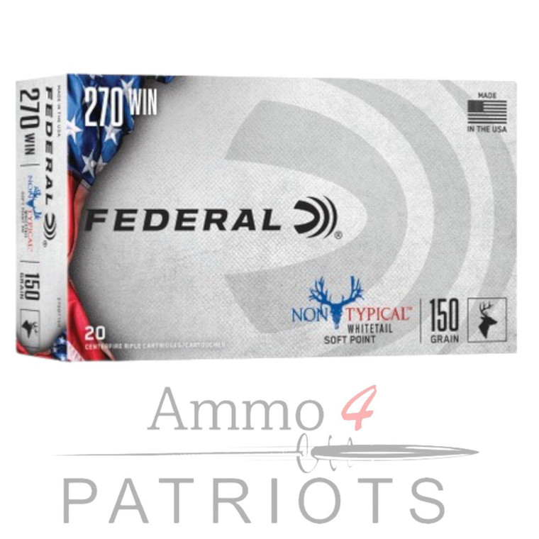 federal-non-typical-ammunition-270-winchester-150-grain-soft-point-20-round-box-270DT150-604544627008