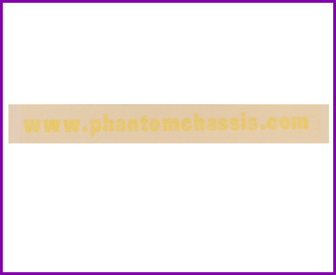 www.phantomchassis.com Decal (Yellow) - Phantom Racing Chassis