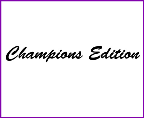 Champions Edition Decal (Black)