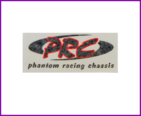 Small PRC Decal (Black) - Phantom Racing Chassis