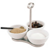 3 Melamine Bowl Set with Handle, L 5.5 x W 5.5 x H 6.25