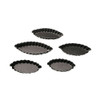 Non-Stick Fluted Boat Mold, L 3 1/8" X H 3/8"
