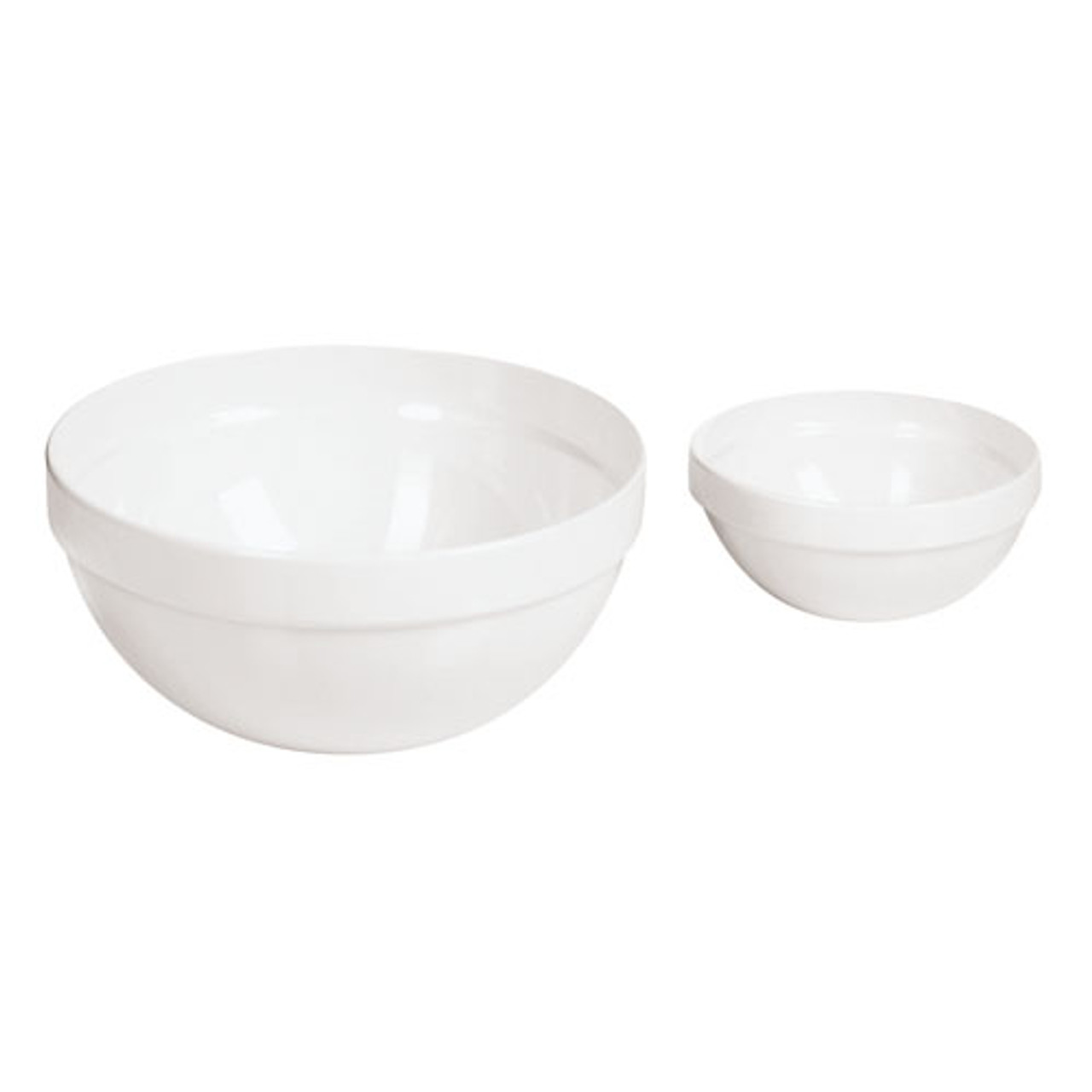 White Melamine Bowl - 5 1/2, L 5.5 x W 5.5 x H 2.5