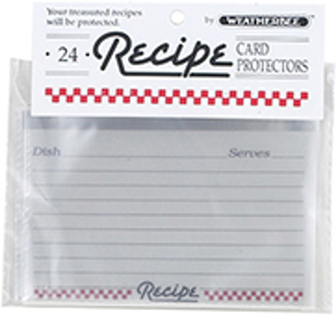 Recipe Cards Protector, 3 x 5, Set of 24
