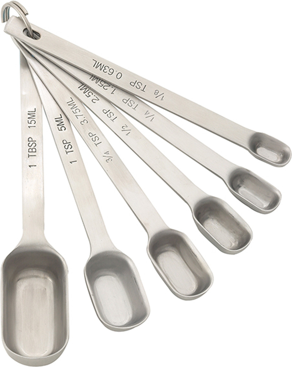 HIC Stainless Steel Measuring Spice Spoon, Set of 4