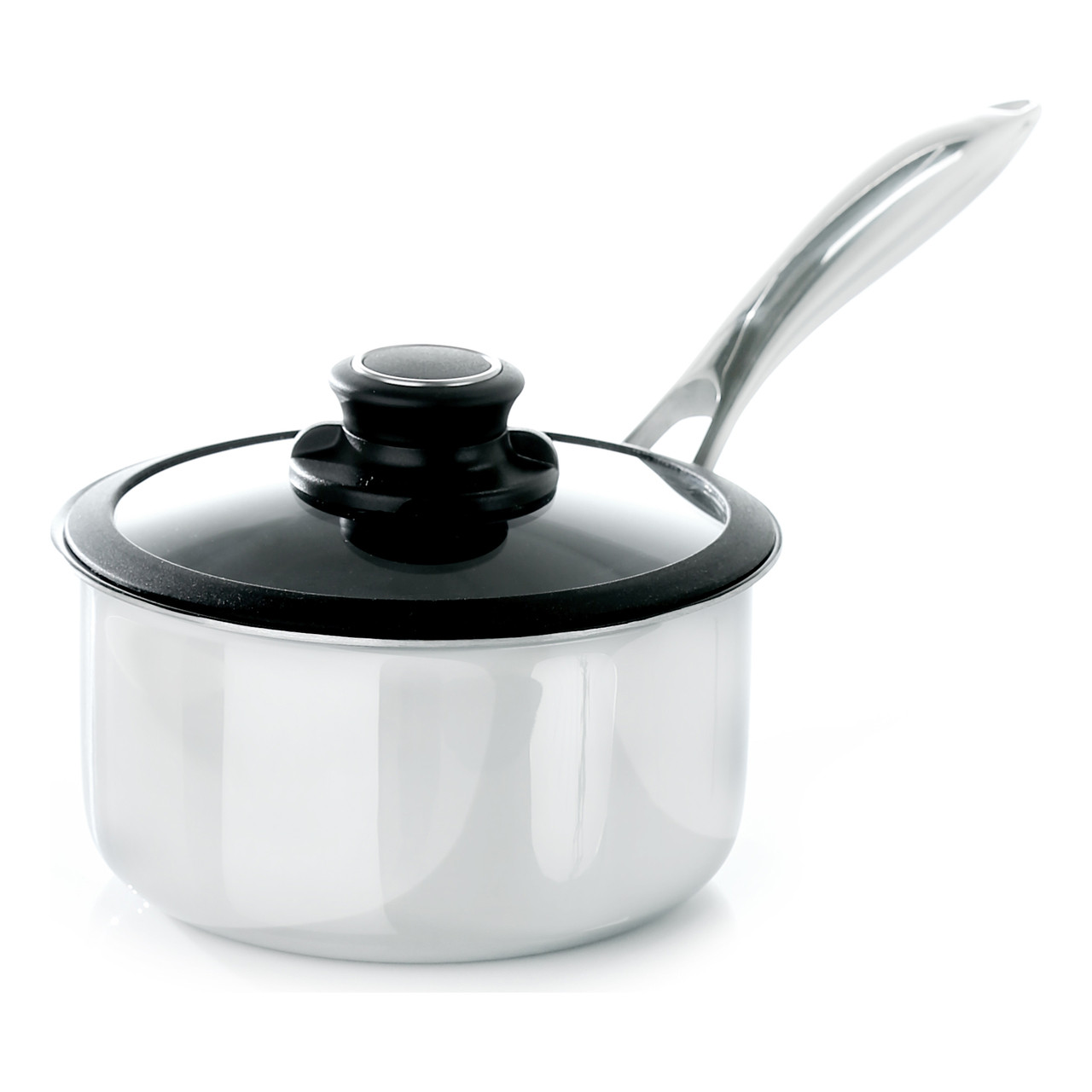 Black Cube Saucepan w/ Lid, 8" dia., 2.5 qt.