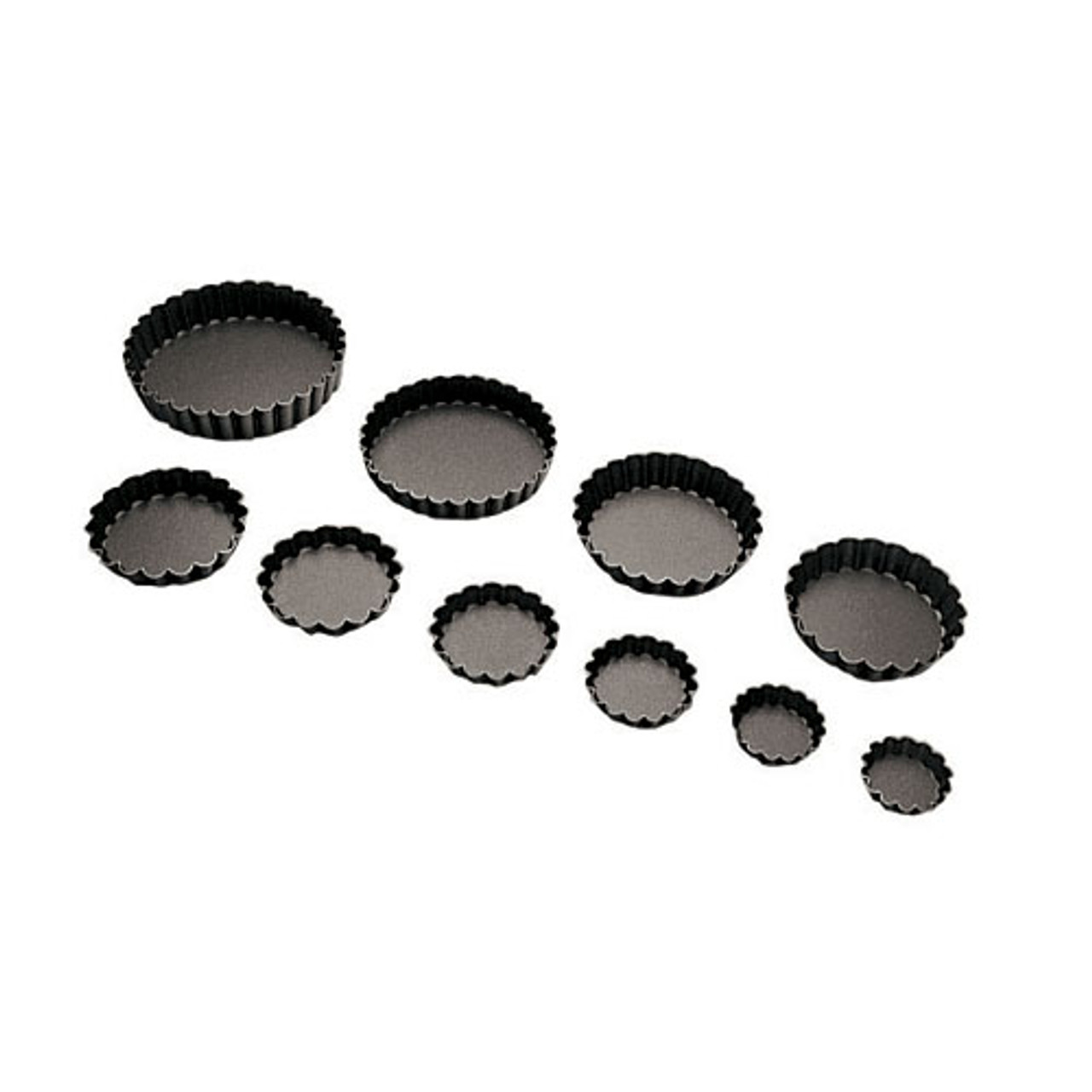 Non-Stick Fluted Tartlet, DIA 2" X H 3/8"