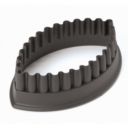 4 3/8 X 2 3/4 Fluted Oval PA+ Cookie Cutter, L 4.375 x W 2.75 x H 1.375 4 3/8 X 2 3/4 Fluted Oval PA+ Cookie Cutter, L 4.375 x W 2.75 x H 1.375