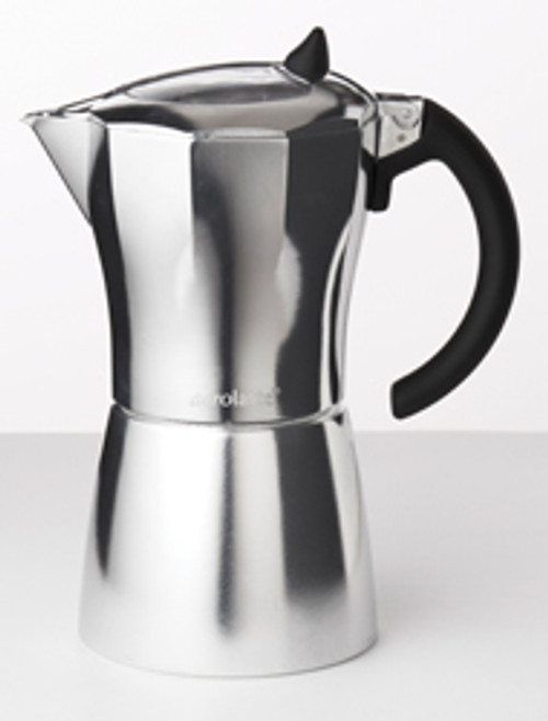 Aerolatte MokaVista Espresso Pot with Viewing Window on the Lid, 3 Cup Aerolatte MokaVista Espresso Pot with Viewing Window on the Lid, 3 Cup